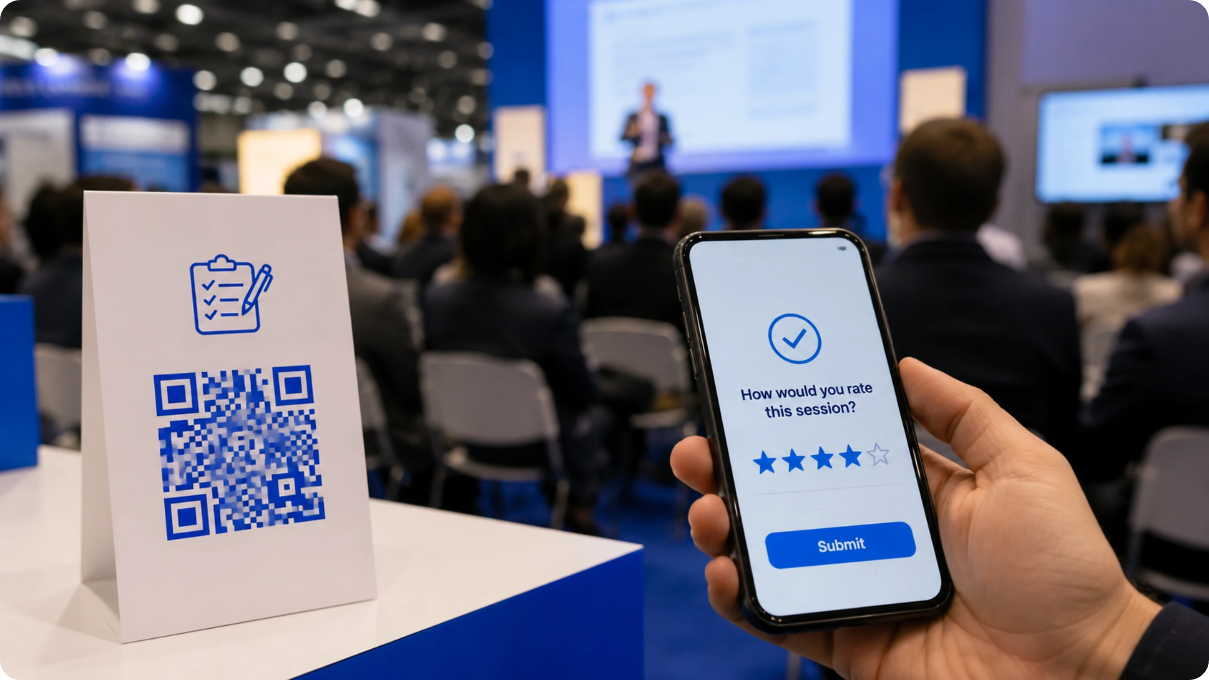 event QR Code at trade shows