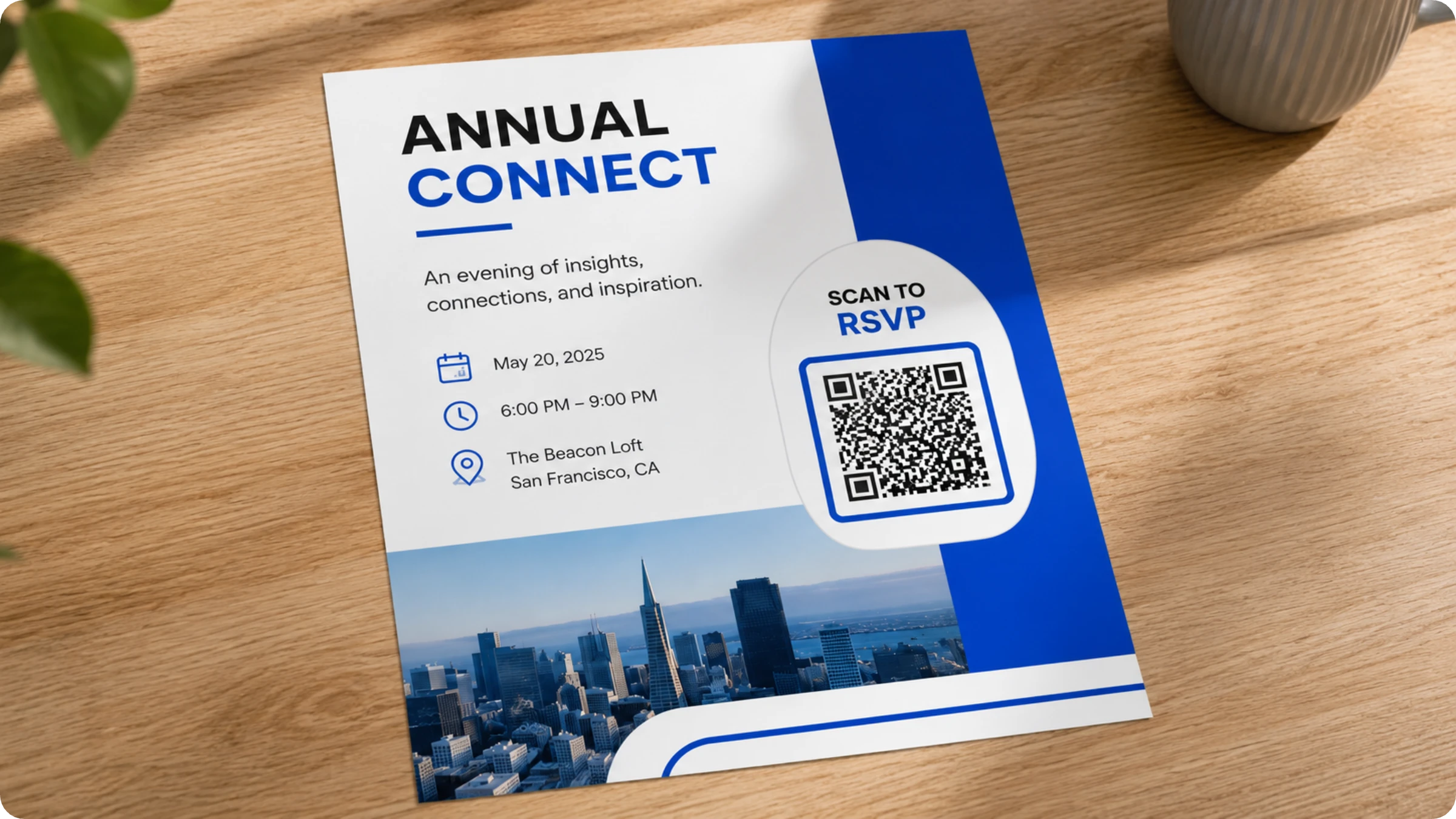 QR Code on a flyer