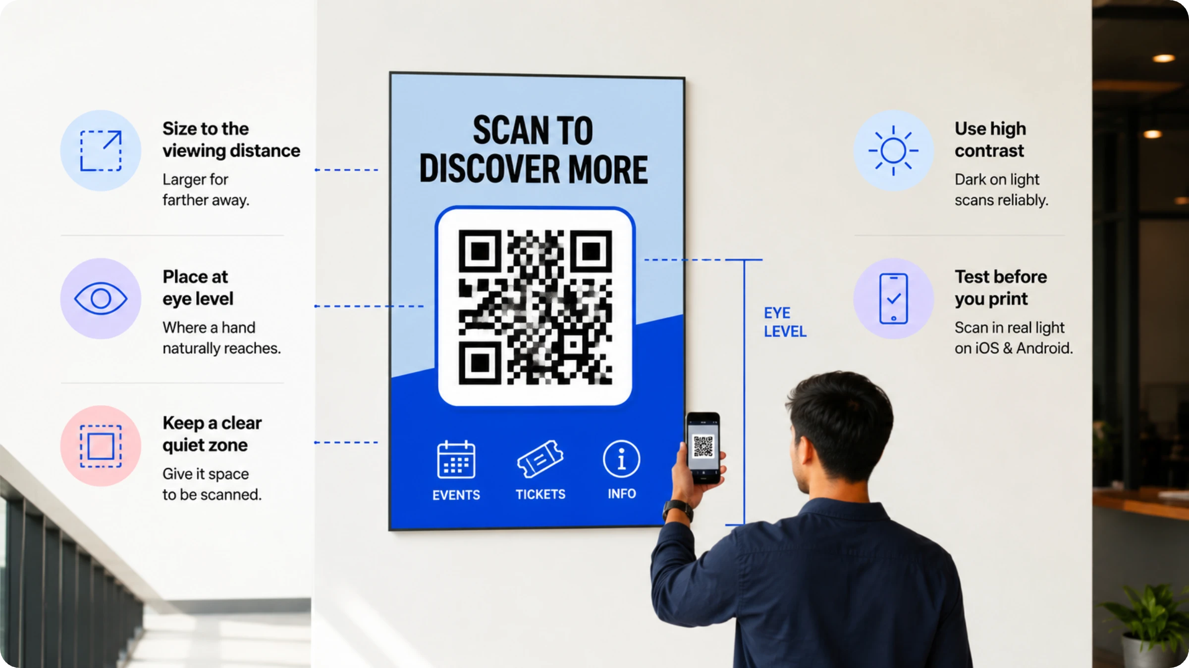 poster QR Code design best practices