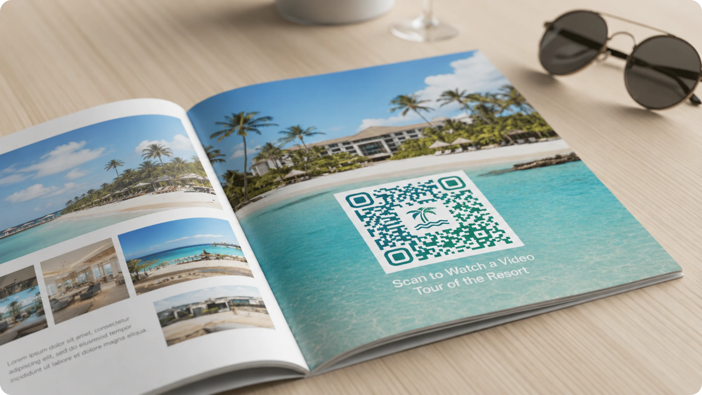 travel brochure QR Code