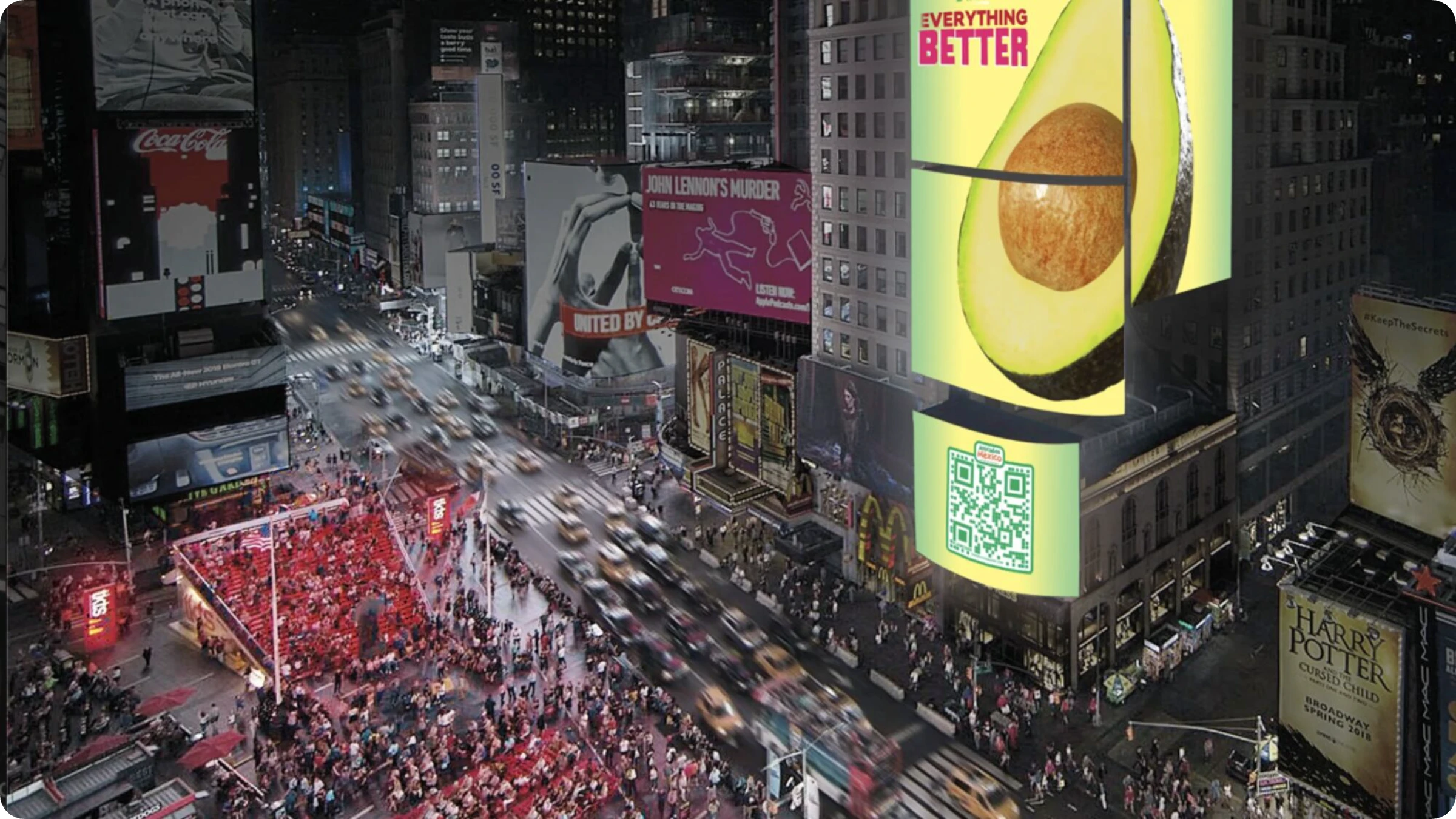 superbowl avocado billboard QR Code