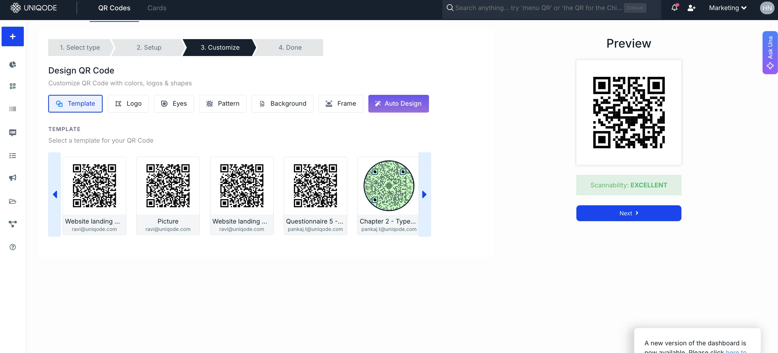 customize QR Code design