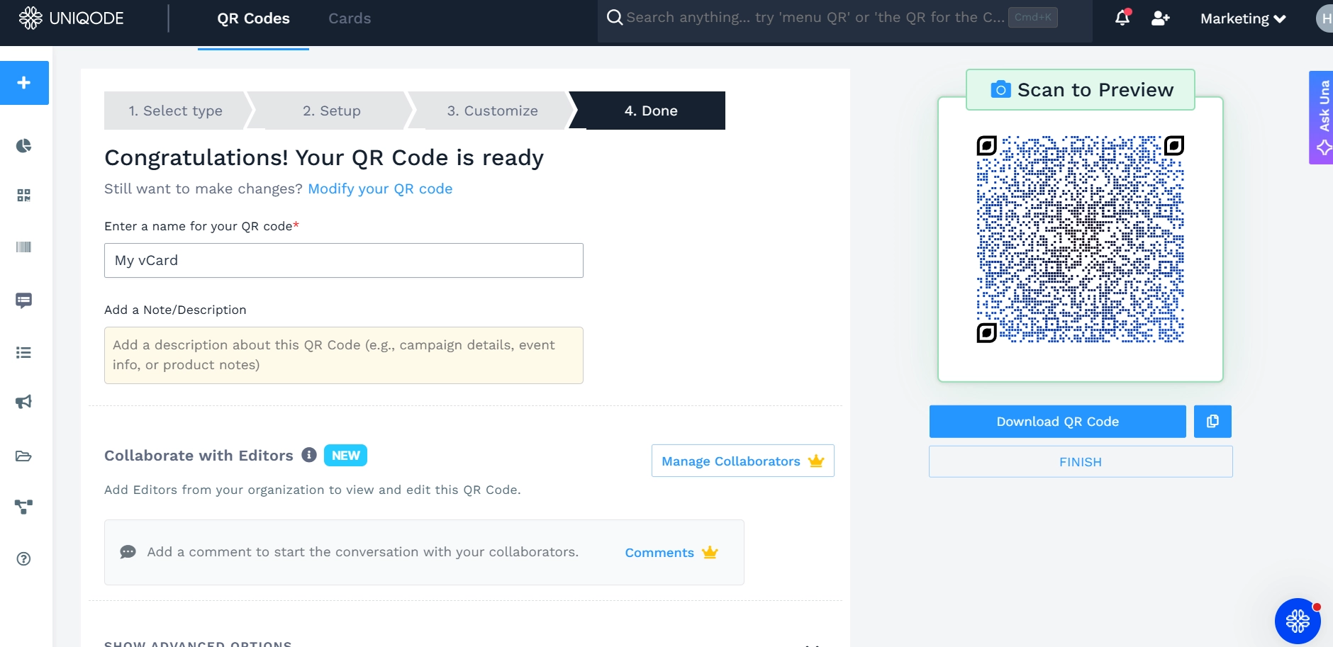 customize QR Code design