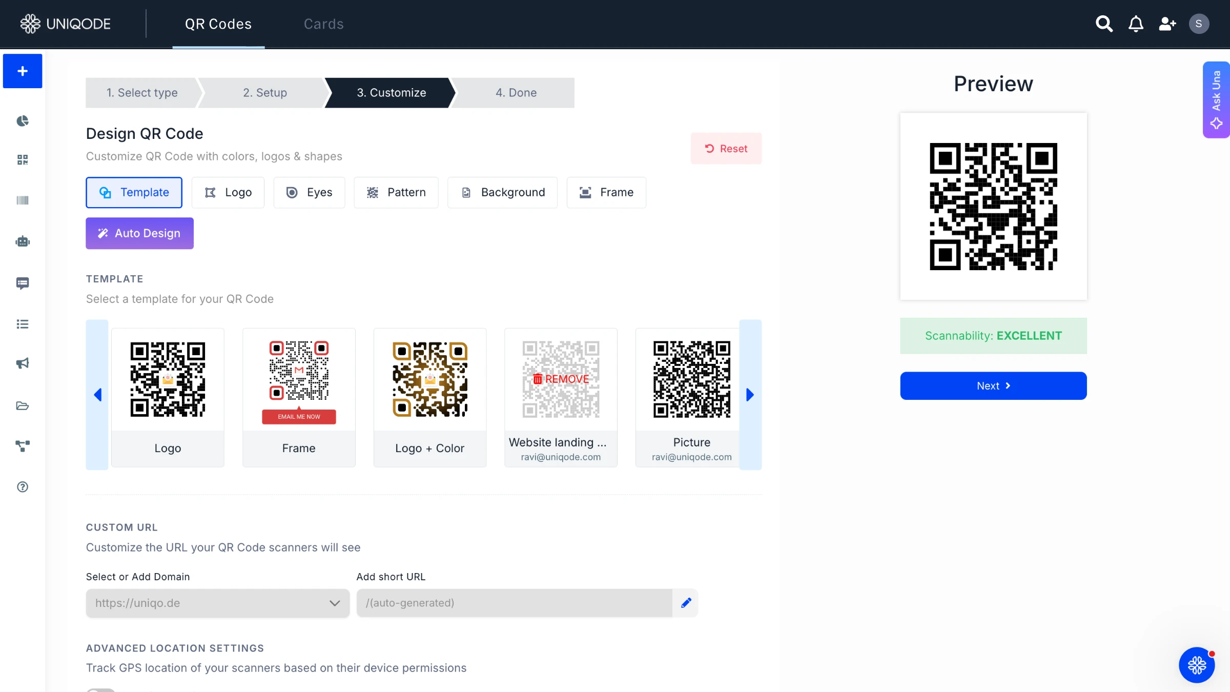 customize QR Code