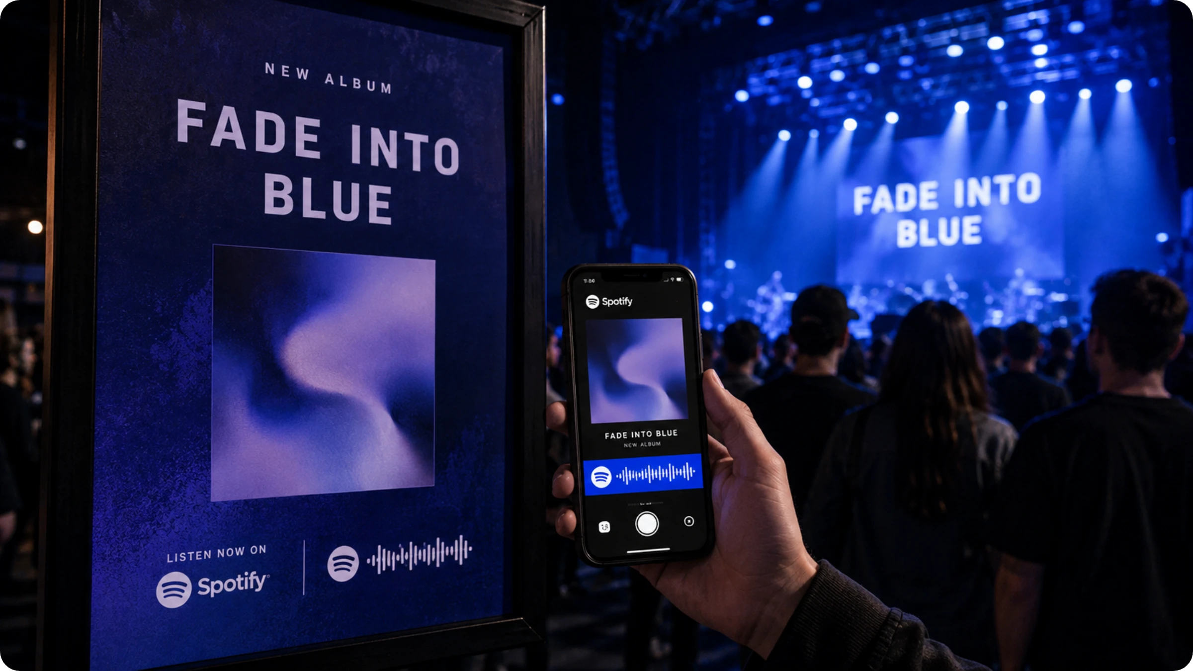 Spotify QR Code at a concert