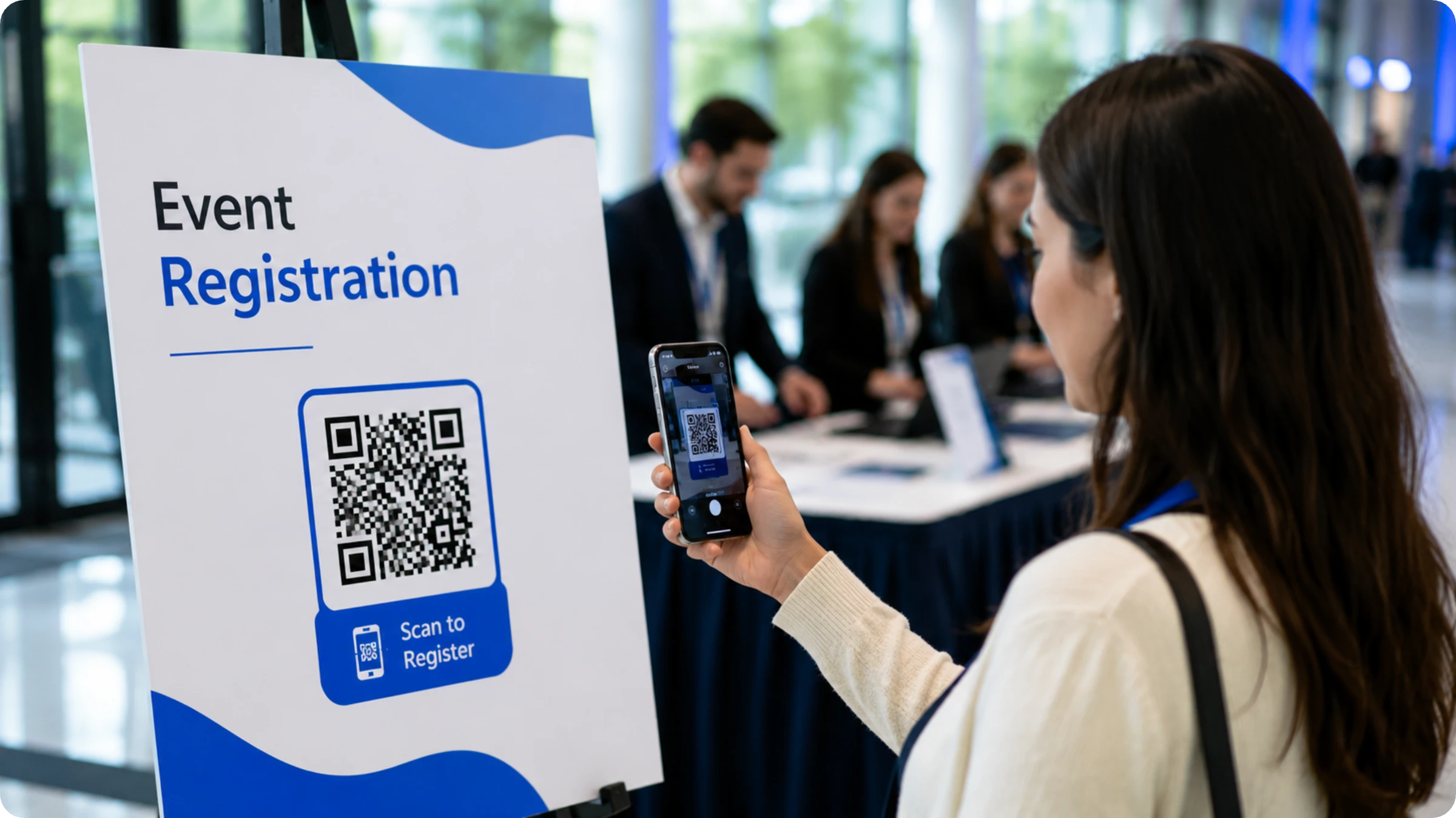 event registration and check-in with a microsoft forms QR Code