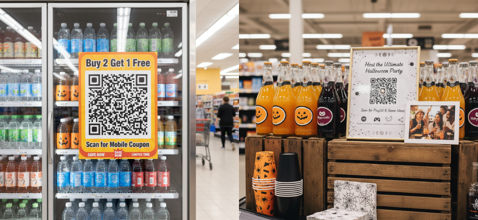 Turn everyday products into seasonal content using QR Codes