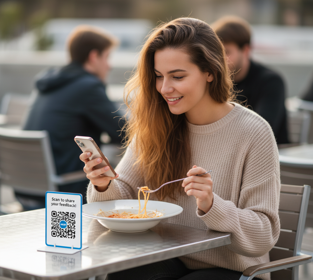 Use QR Codes to create feedback loops