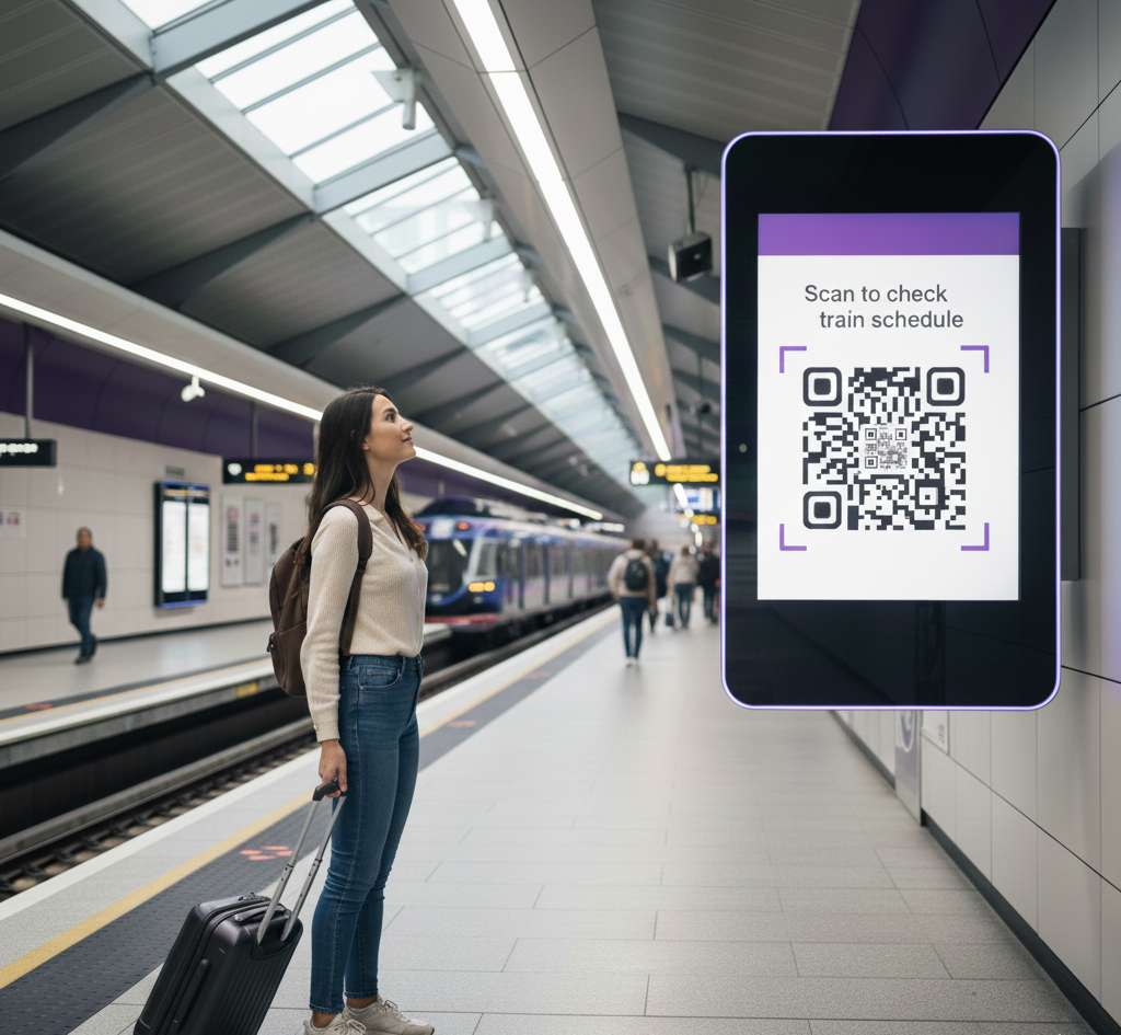 Using QR Codes for journey to the airport