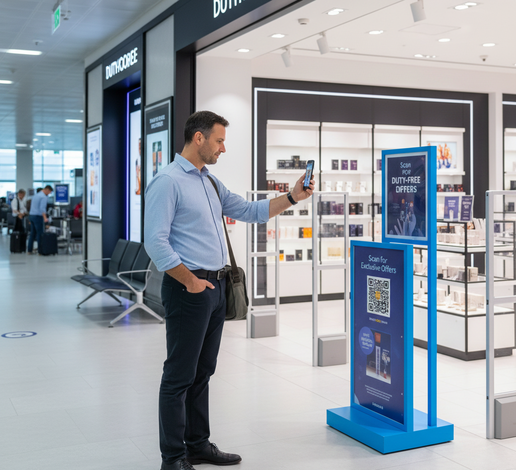 Using QR Codes when you're waiting to board