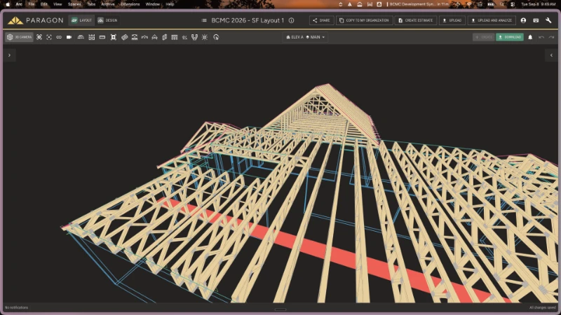 Paragon D.A.N. building layout and component model