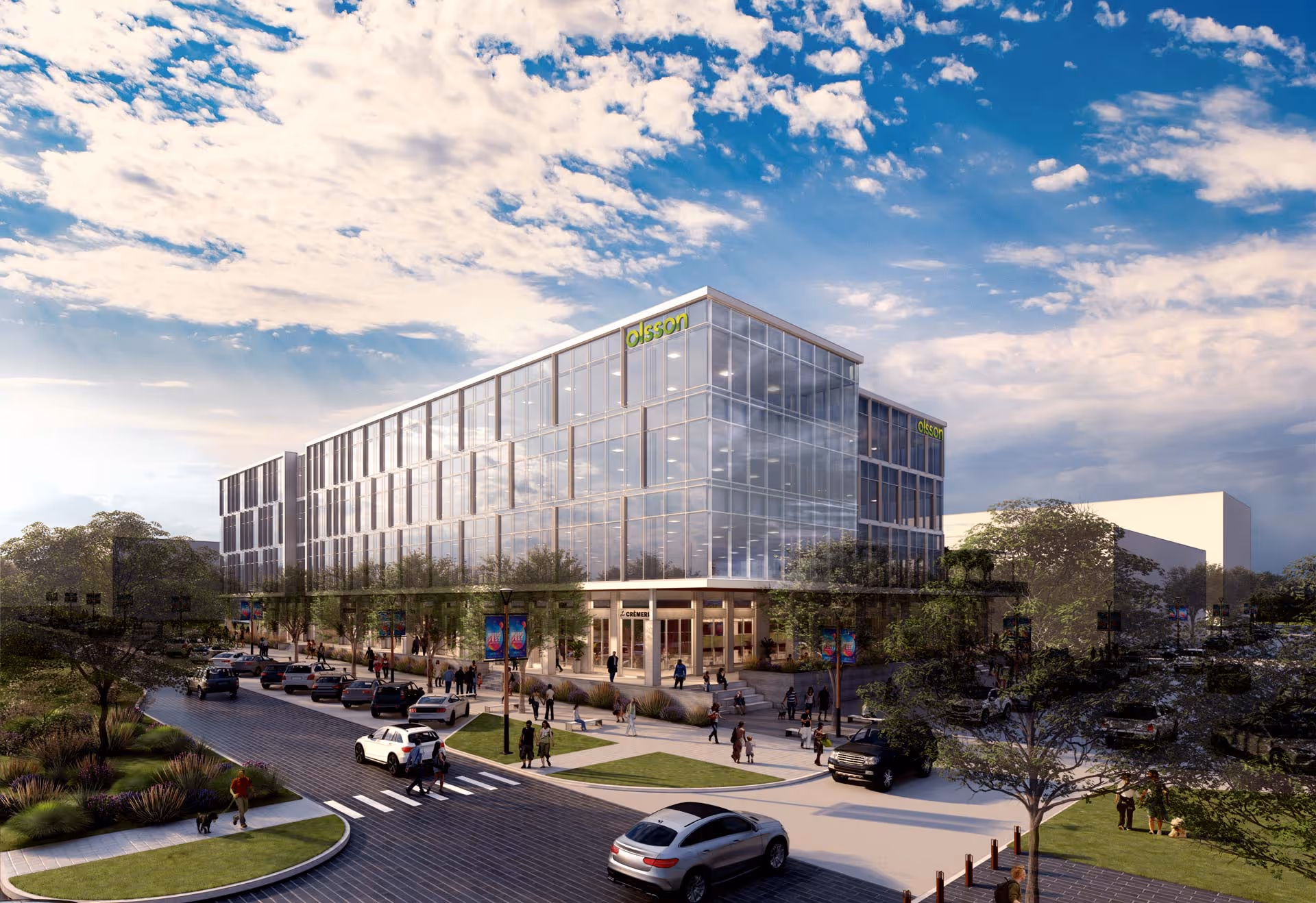 Olsson will occupy the second and third floors of its four-story building. The first will be reserved for retail and Olsson may eventually expand to the fourth floor. 
