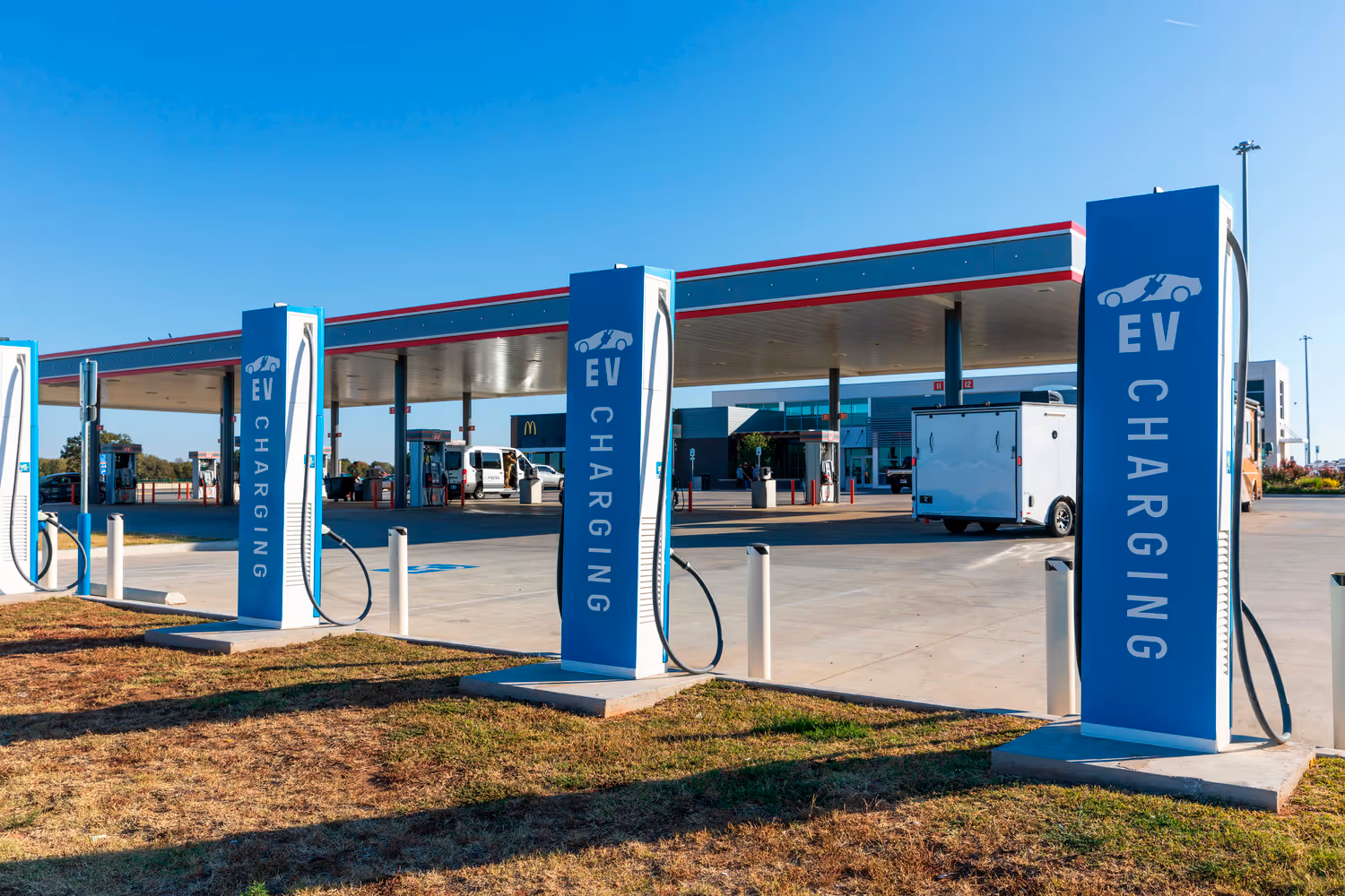 Electric vehicle charging facilities are among the many on-site solutions Olsson can provide.