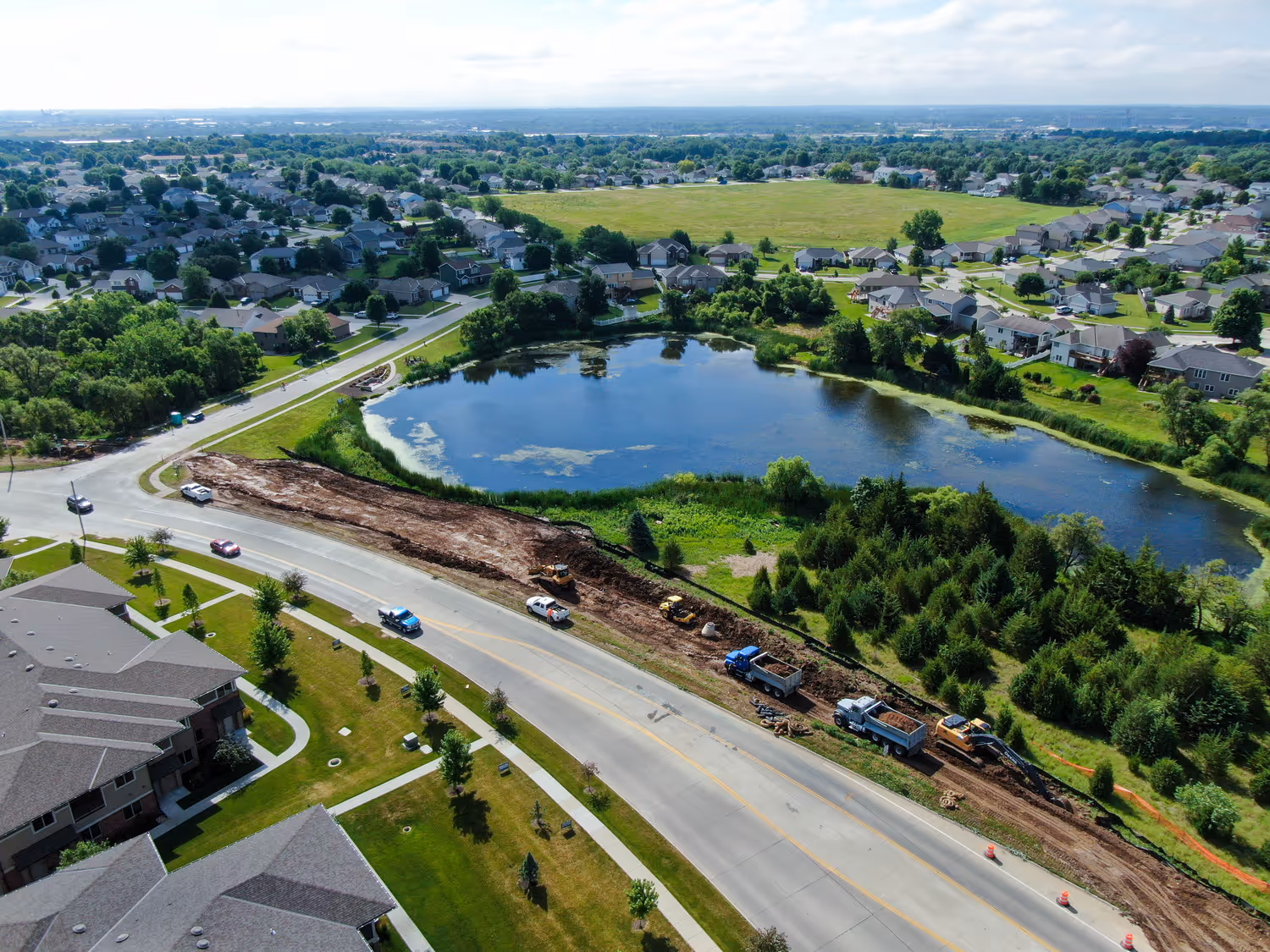 The 1.2-mile Fletcher Landmark Trail improves pedestrian and bicycle access and connects the community to nearby parks, businesses, and schools in Lincoln, Nebraska.