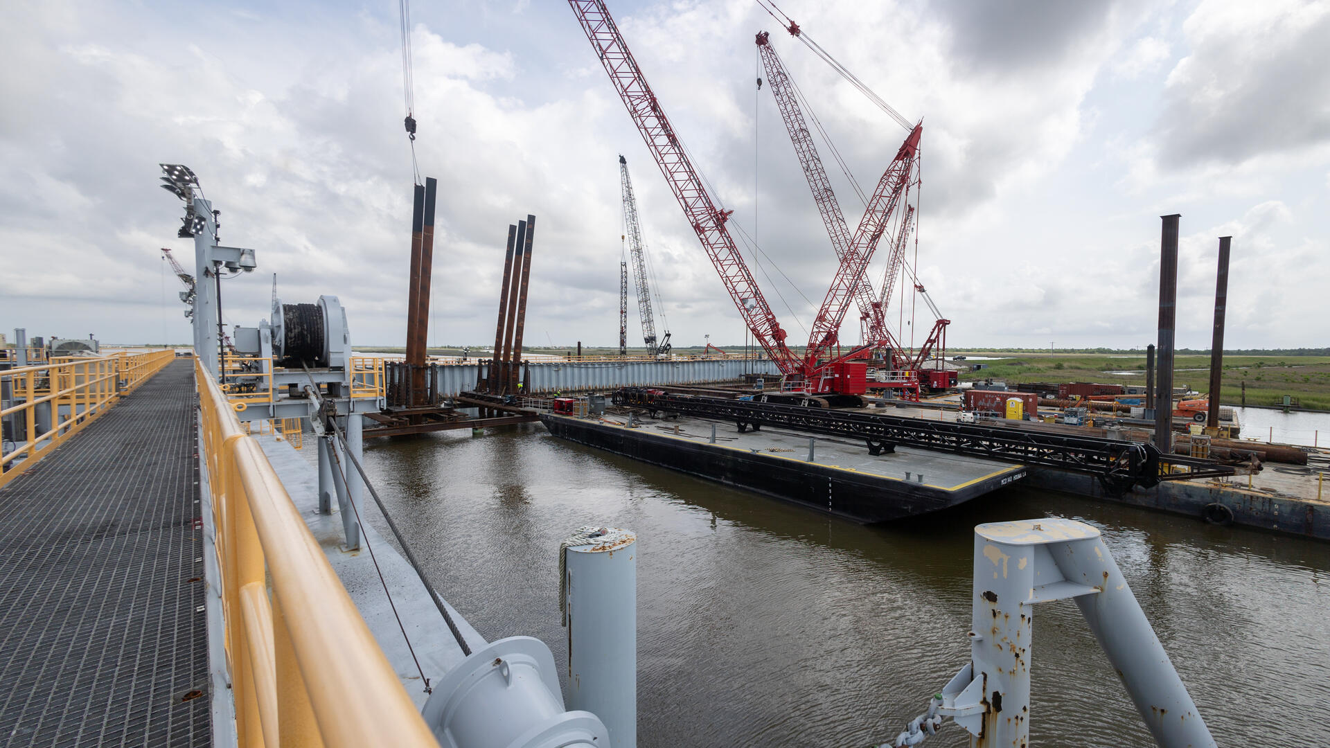 The area is an economic hub, sitting near two major navigation corridors: the Mississippi River and the Gulf Intracoastal Waterway. Ships use the Houma Navigation Canal to travel inland and service the oil and gas industry’s offshore infrastructure.