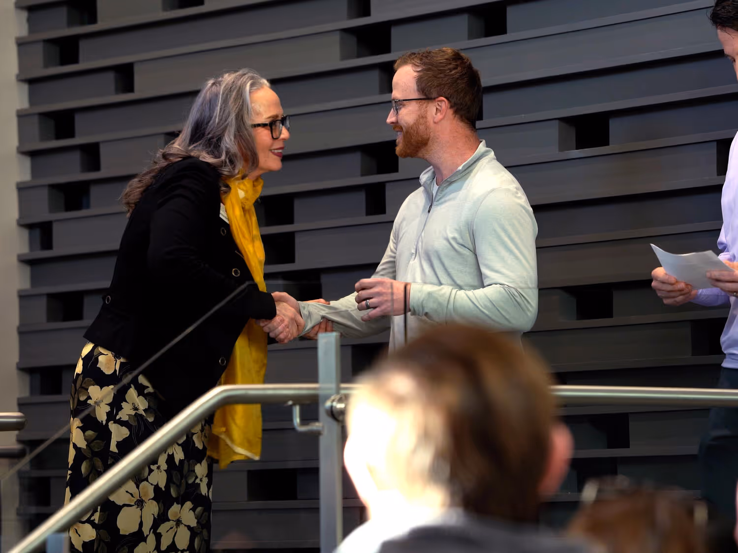 Jeff receiving the award in Lincoln, Nebraska. During his 11 years at Olsson, Jeff has advanced some of Nebraska’s most high‑impact civil infrastructure projects, including the Lincoln's first hyperscale data center and healthcare growth.