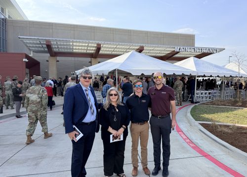 Olsson team members attended the grand opening and ribbon-cutting ceremony of the Fort Leonard Wood Hospital in Missouri – a moment that marked years of planning, coordination, and collaboration coming to life.