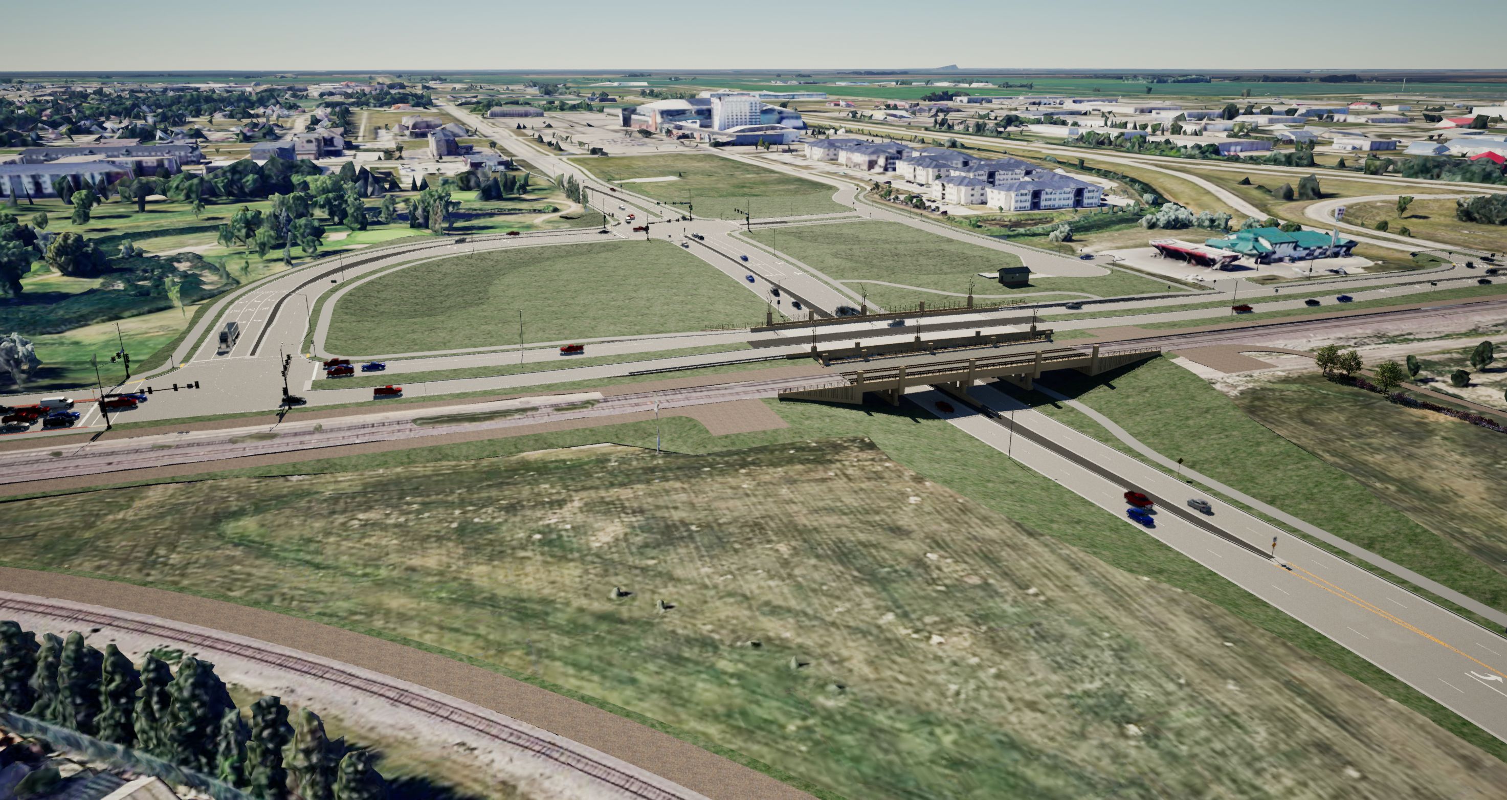 Intricate coordination to meet federal funding milestones represented just one of the factors in the success of the project's design. (Rendering courtesy Bolton & Menk, Inc.)