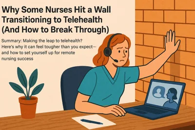 Why Some Nurses Hit a Wall Transitioning to Telehealth (And How to Break Through)