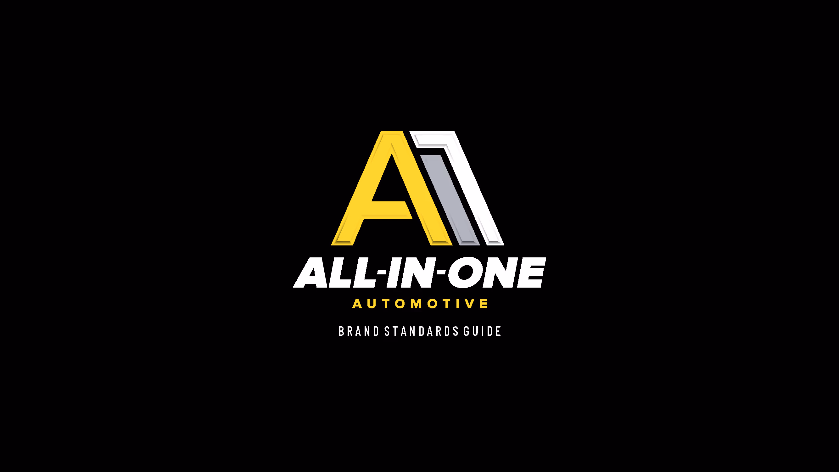 All-In-One Automotive logo with stylized A and I letters on a black background.