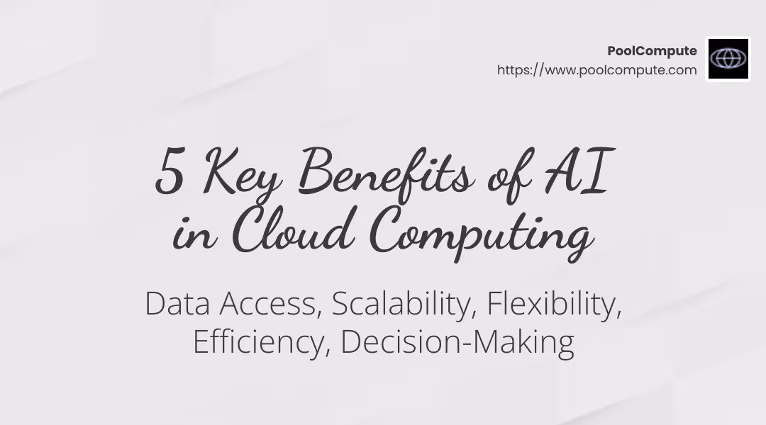 AI and Cloud Computing Benefits - AI cloud infrastructure infographic simple-stat-landscape-light