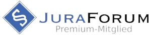 logo of juraforum.de with a link on it