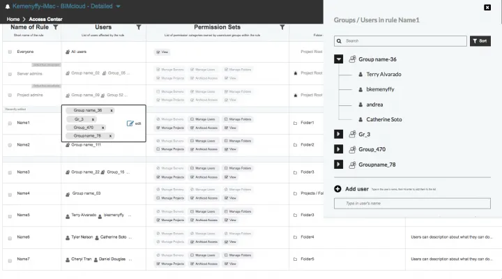 We organized element specific information under scrollable modals for better flexibility.
