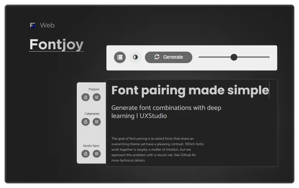 Fontjoy mock-up