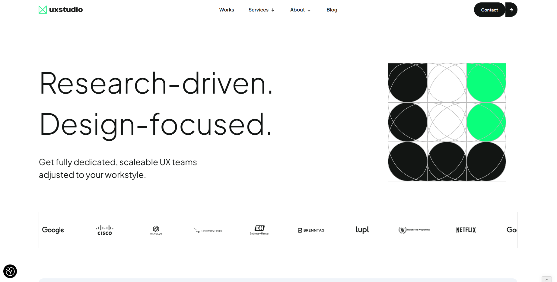 UX studio is a research-driven, design-focused product agency