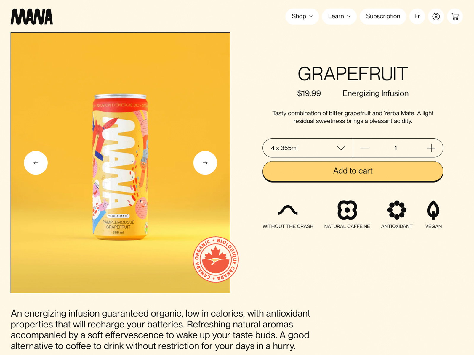 A playful website design showing an ecommerce platform