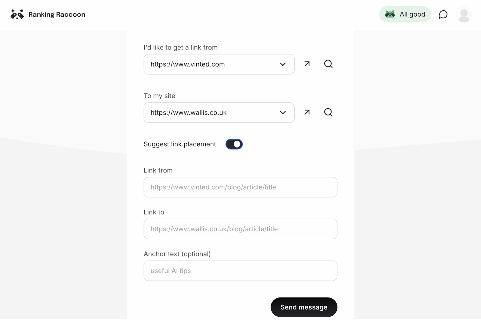 Discussing link details made simple — directly in chat.