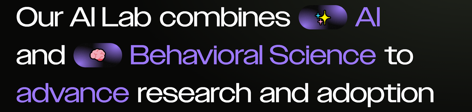 Nuance's website copy says "our AI lab combines AI and behavioral science to advance research and adoption"