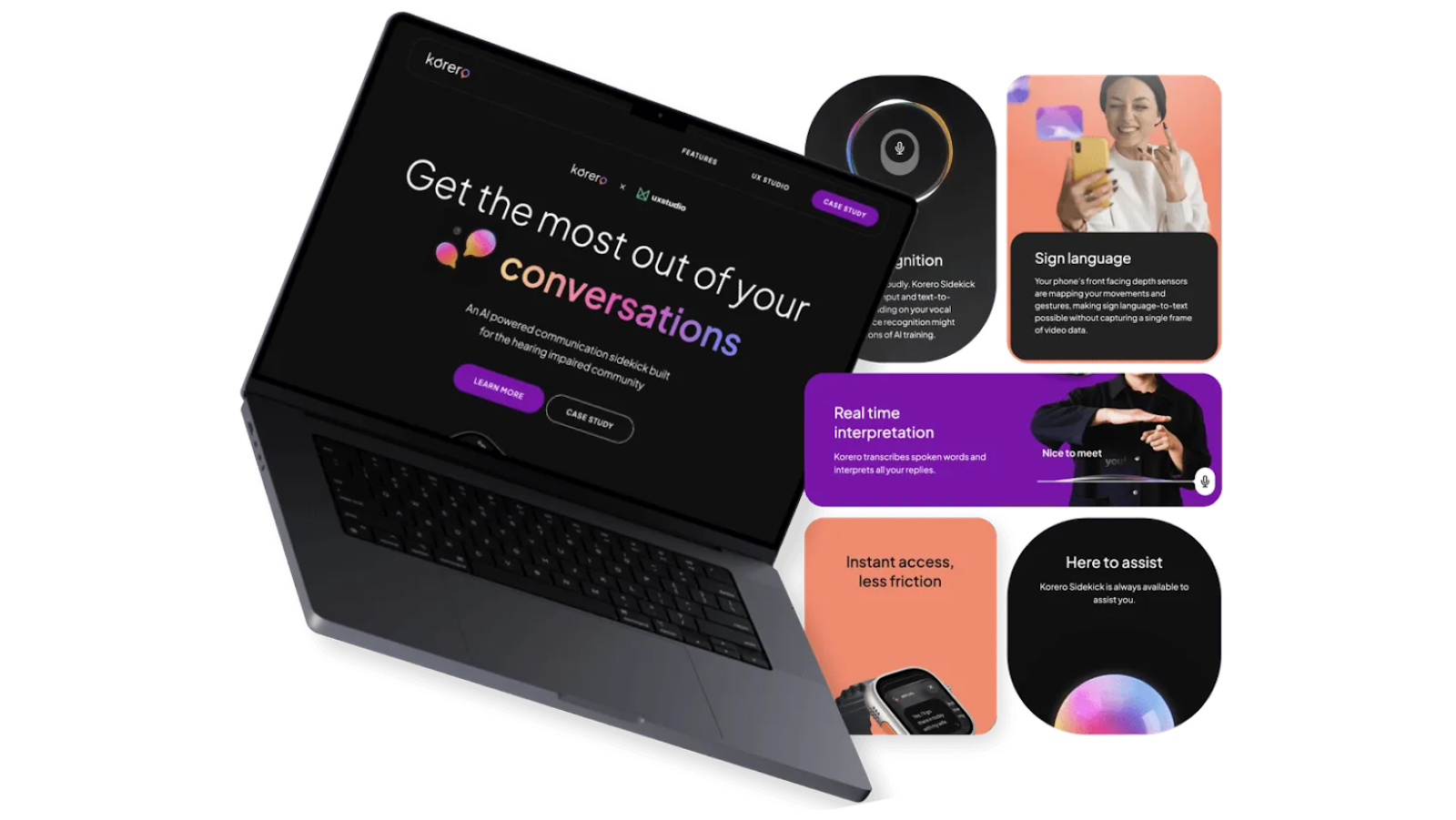 Korero can read sign language, offer real time interpretation and work on devices from laptop to smart watches