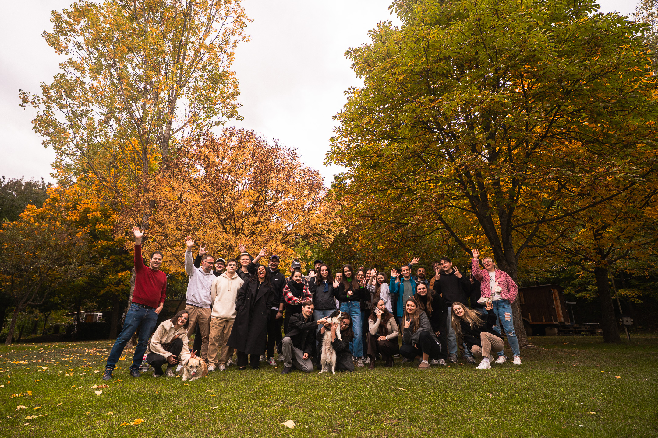 Team photo at UXstudio's 2025 fall retreat