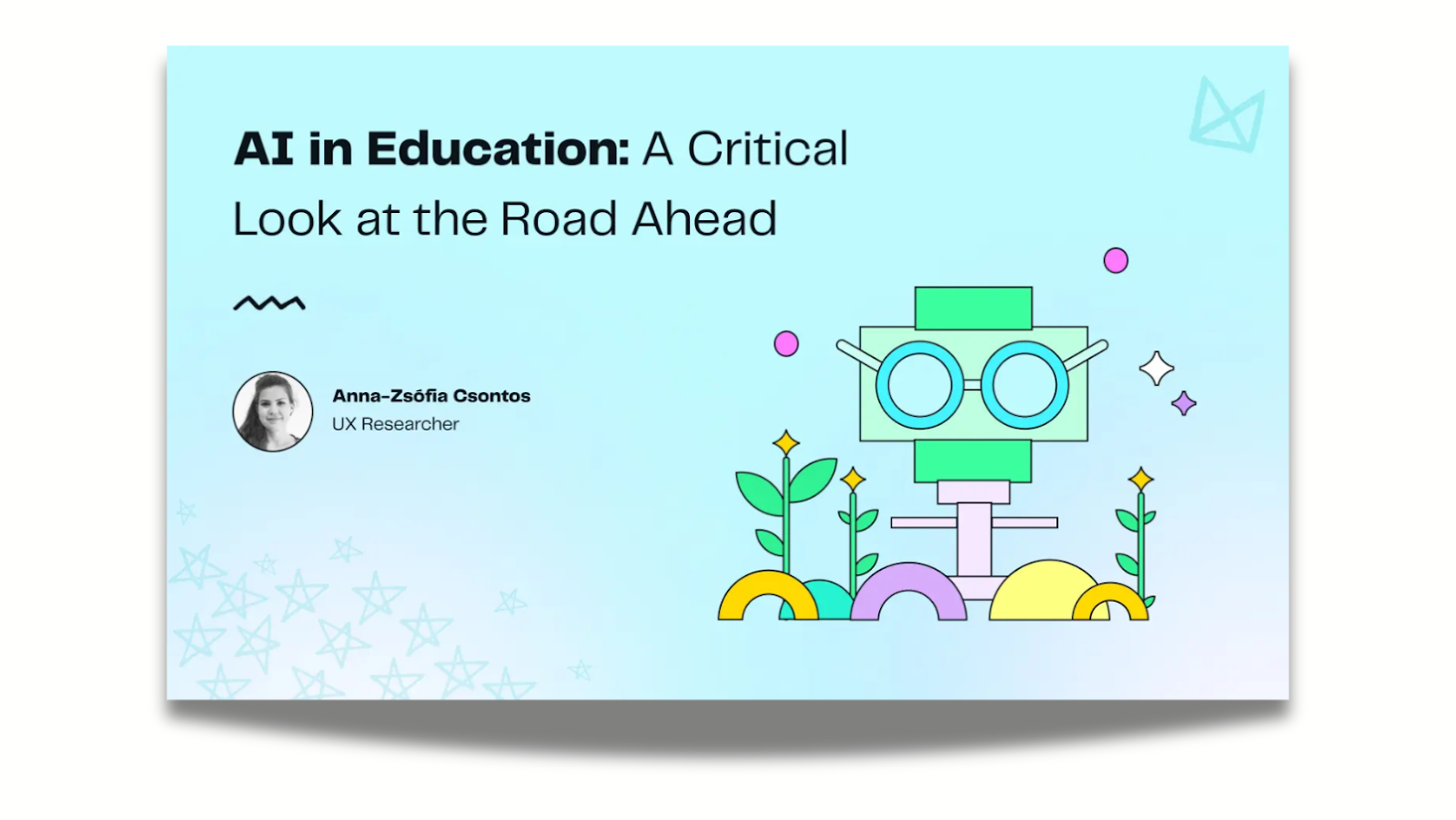 Banner linking to Anna-Zsófia Csontos' paper, "AI in education: a critical look at the road ahead"