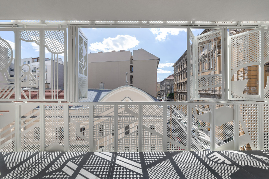 Balcony view from our office