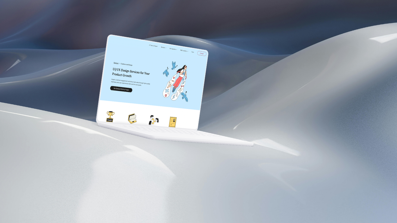 Beetroot's playful website uses cute illustrations