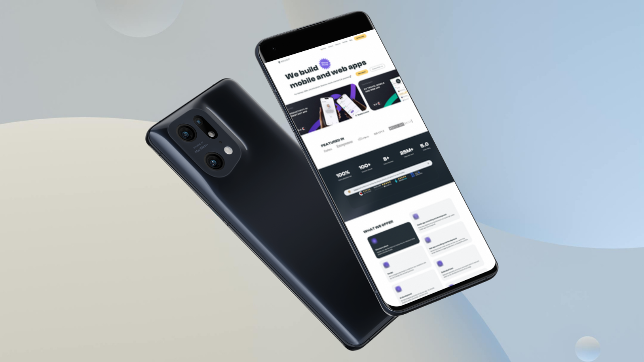 Solveit's site prioritizes their experience (they were established in 2016) and their mobile- and web app focus.