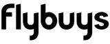 Black Flybuys logo in playful sans-serif font and white background.