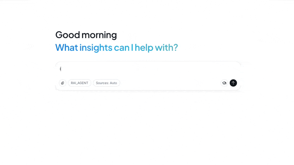 Demo video that shows the RAI Engine in action, a user types in a question, and then receives an answer based on their own data.