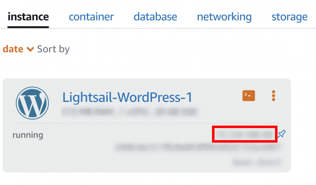 AWS instance IP Address