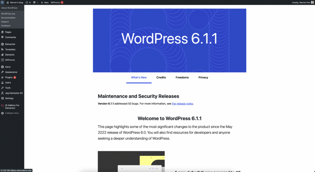 WordPress Admin