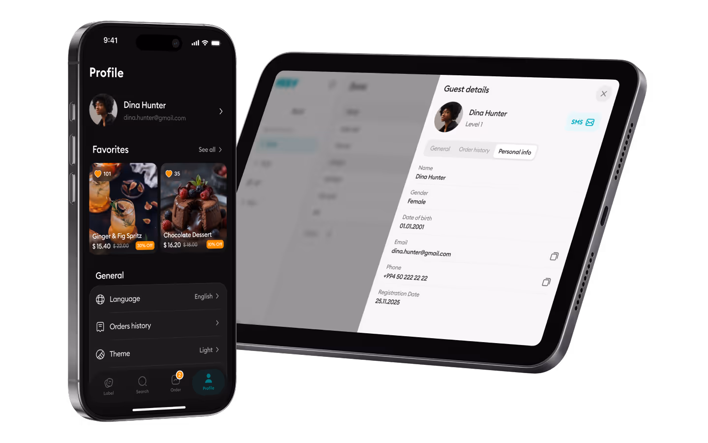 IZZY müştəri bazası interfeysi