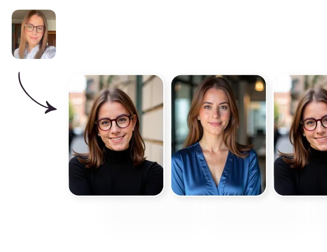 Three women with glasses are smiling for the camera.