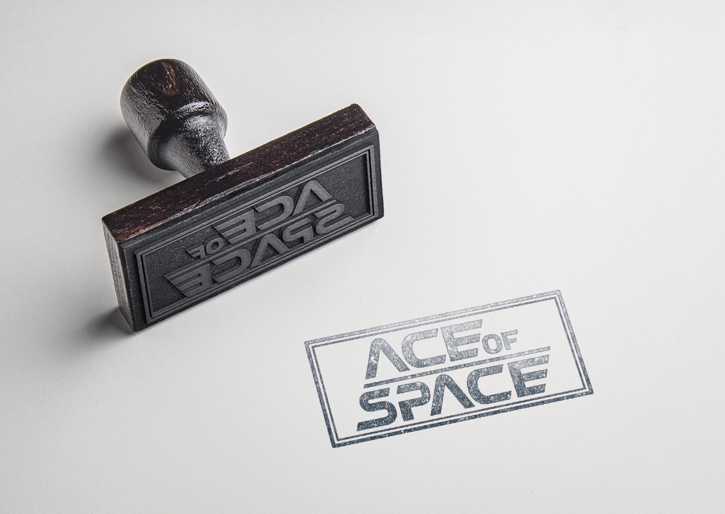 Ace of Space logo stamp.