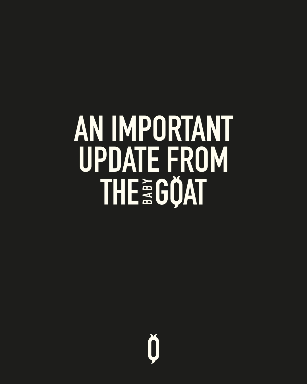 An Important Update From The Baby Goat