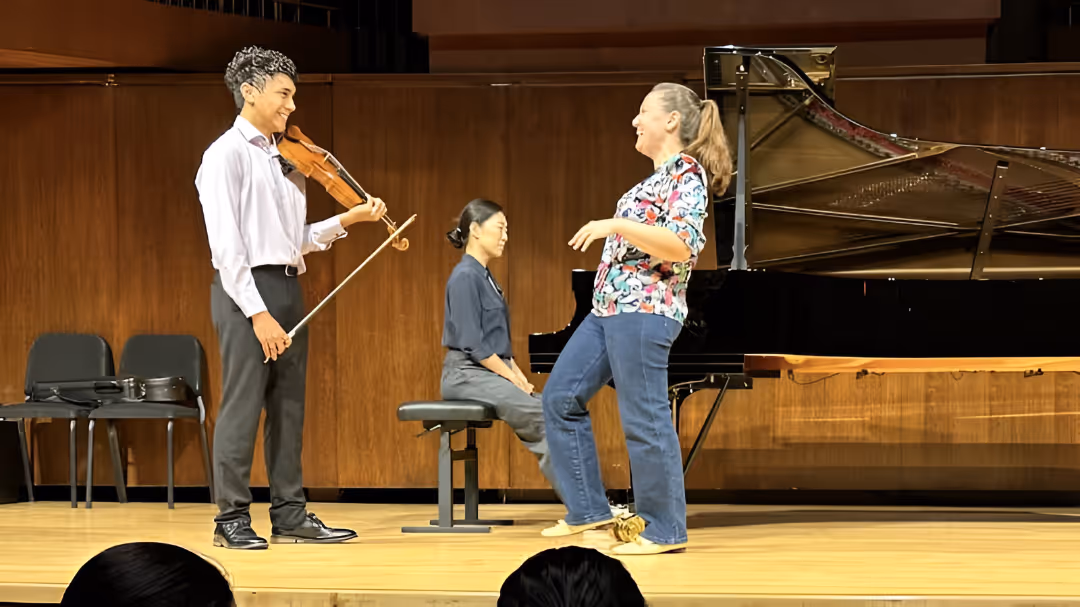 Areta Zhulla gives riveting masterclass at Starling-DeLay Symposium