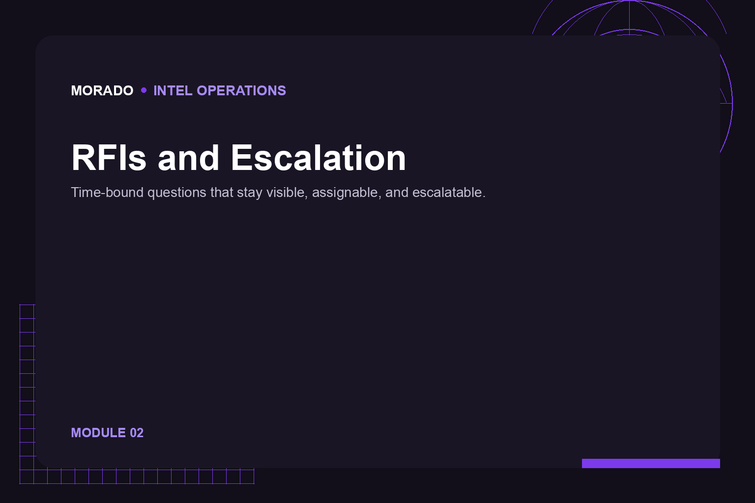 Module 02 RFIs and Escalation cover