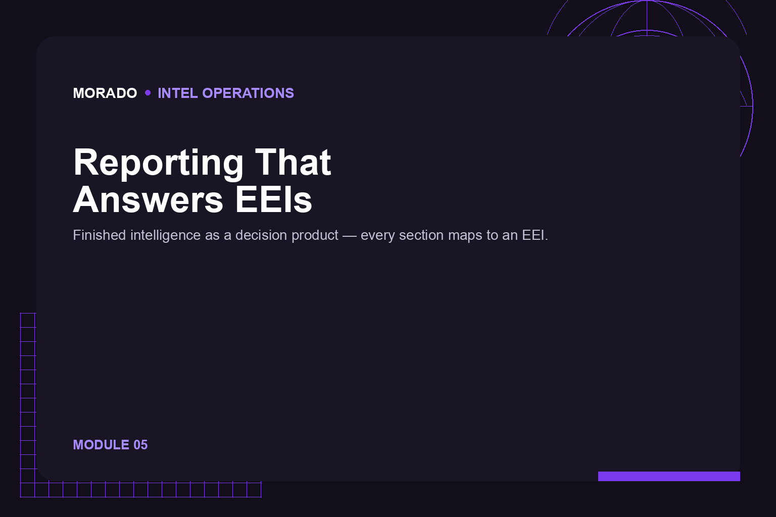Module 05 Reporting That Answers EEIs cover