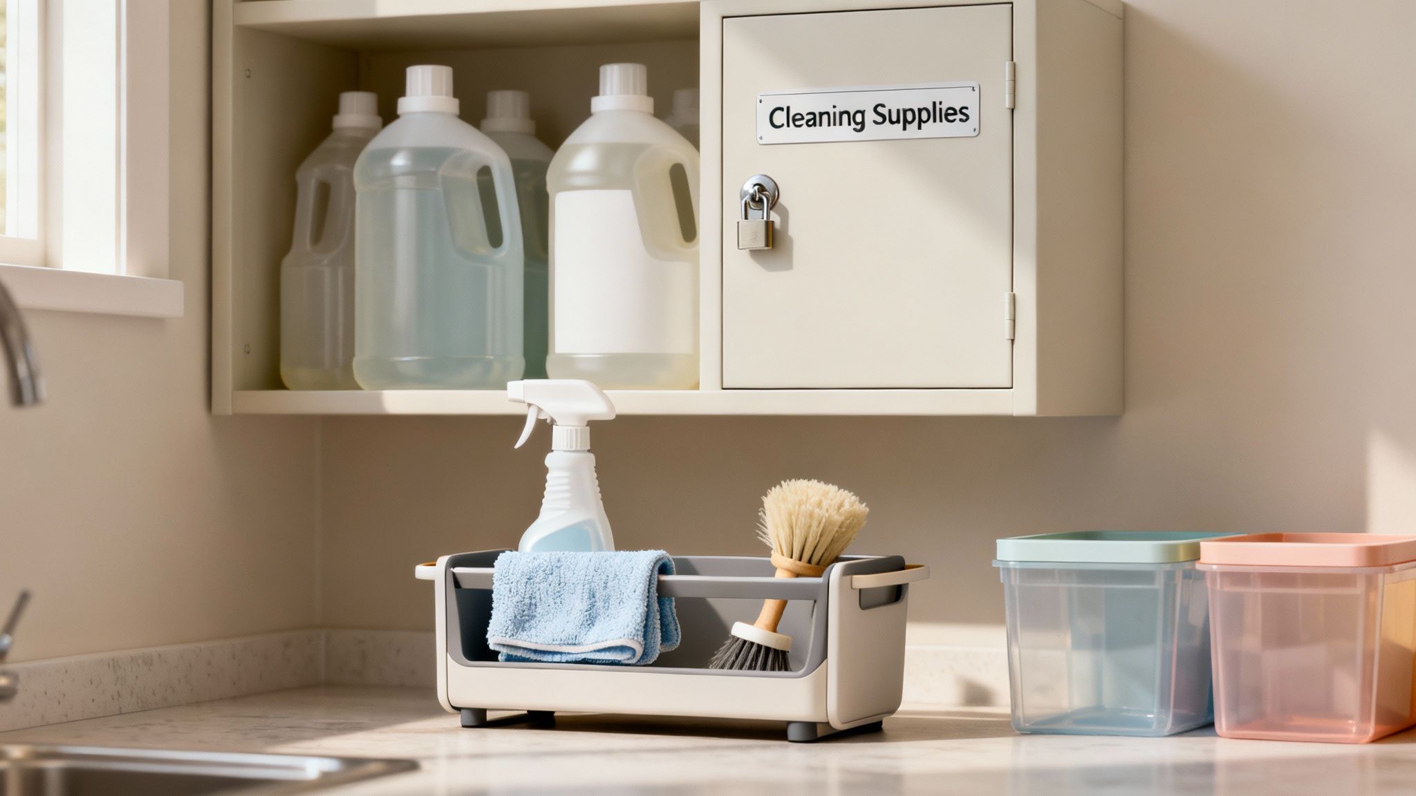 Organized cleaning caddy